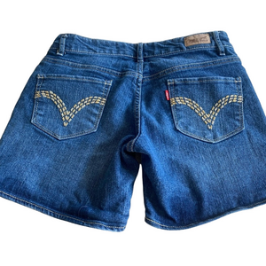 Levi's Blue Denim Midi Shorts size 3